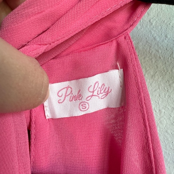 Pink Lily Vibrant Pink Midi Dress - Picture 2 of 3